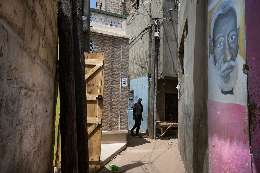 "Mural Of Serigne Saliou In The Streets Of Ngor"
