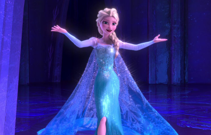 Elsa singing from Frozen