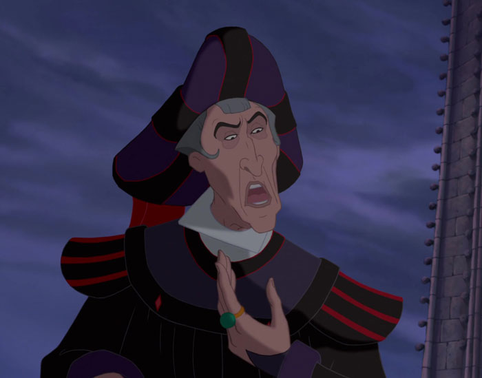 Count Frolo talking from The Hunchback of Notre Dame