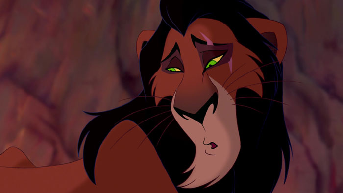 Scar looking from The Lion King