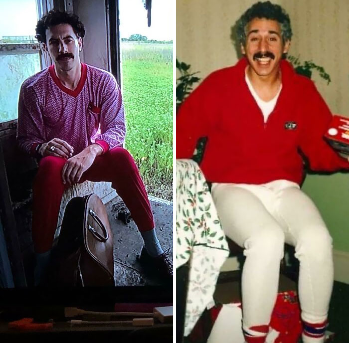 Borat vs. mi padre. Muy bueno