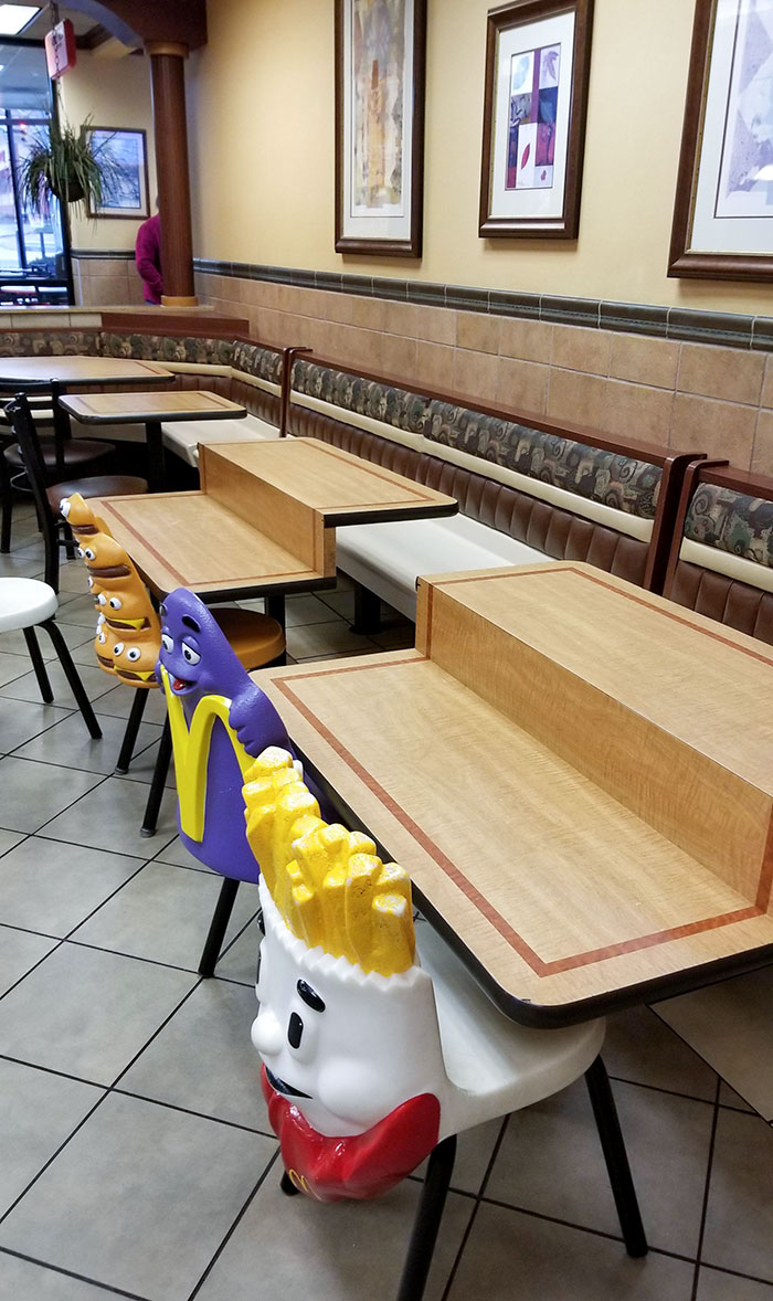 This McDonald's Has The Table Drop Down For Kids