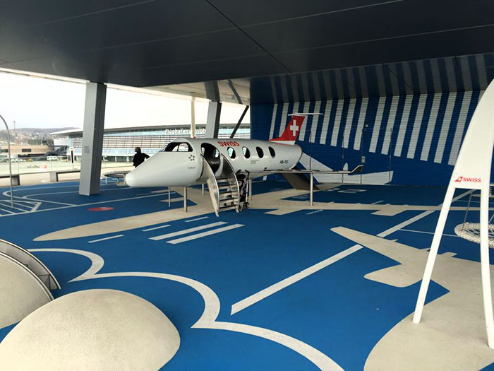 The Children's Playground At The Airport In Zürich, Switzerland. It's A Mini Airport