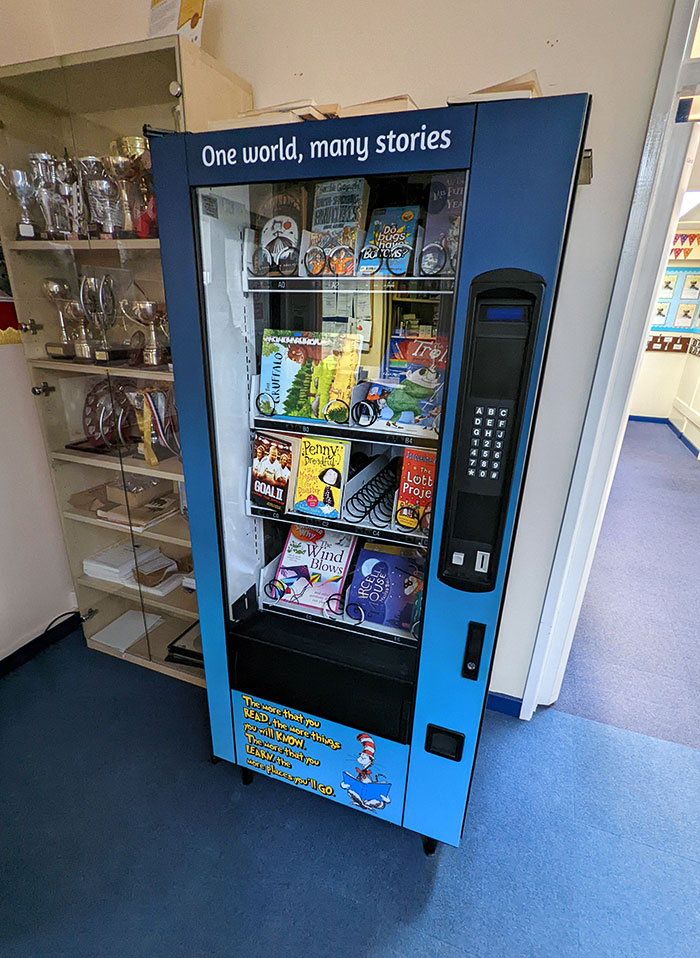 School Rewards Kids With Tokens For The Book Machine