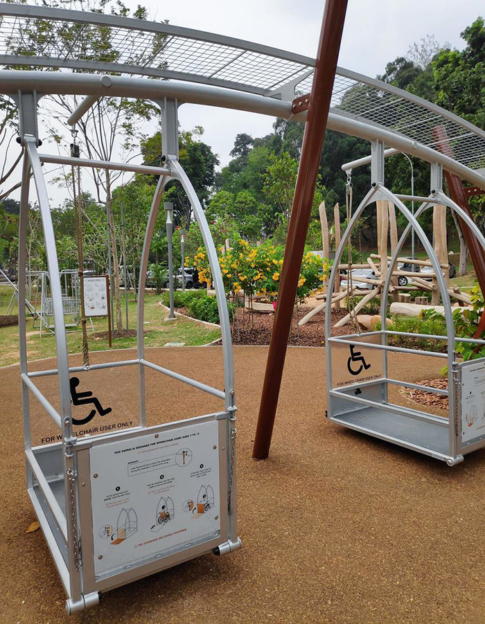 I Saw A Special Swing For Wheelchair-Bound Children