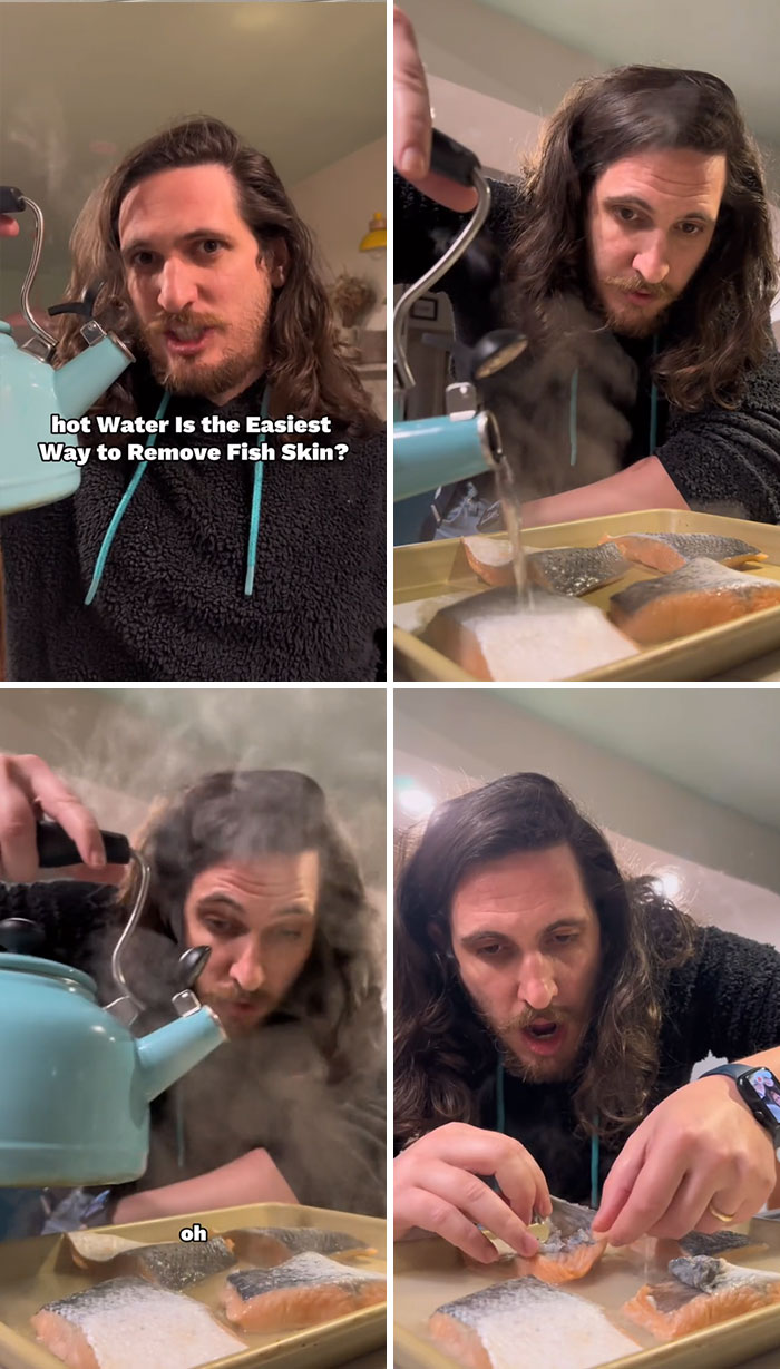 Hot Water Is The Easiest Way To Remove Fish Skin
