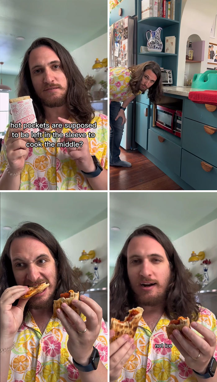 Hot Pockets Are Supposed To Be Left In The Sleeve
