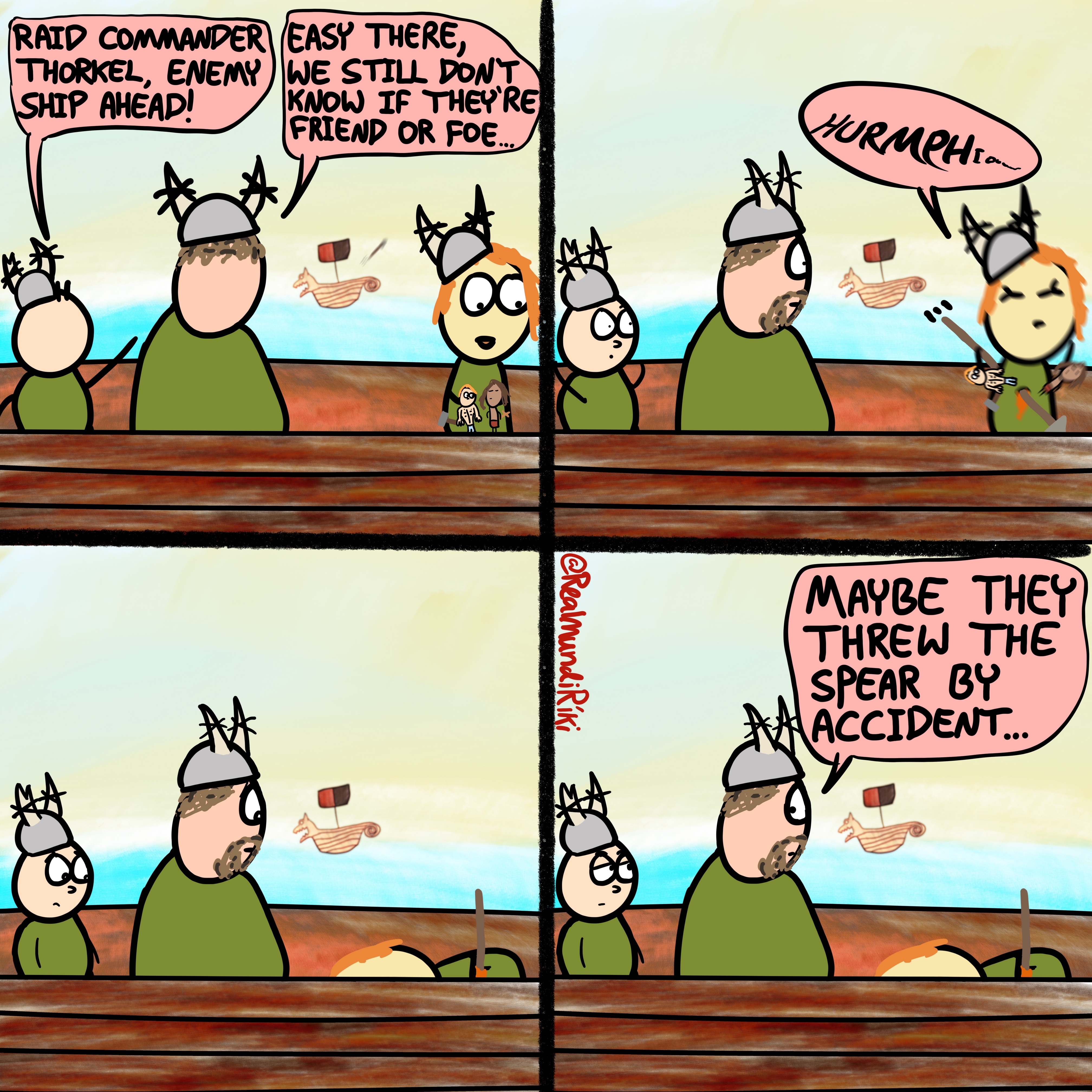 Here’s My Funny Comic Series About A Surprisingly Successful Viking Raid (17 New Pics)
