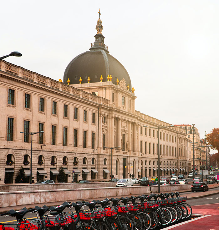 Hôtel-Dieu and bikes near in Paris, France