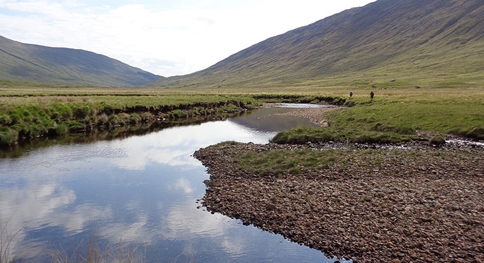 River at mountains in Cape Wrath, Scotland, UK