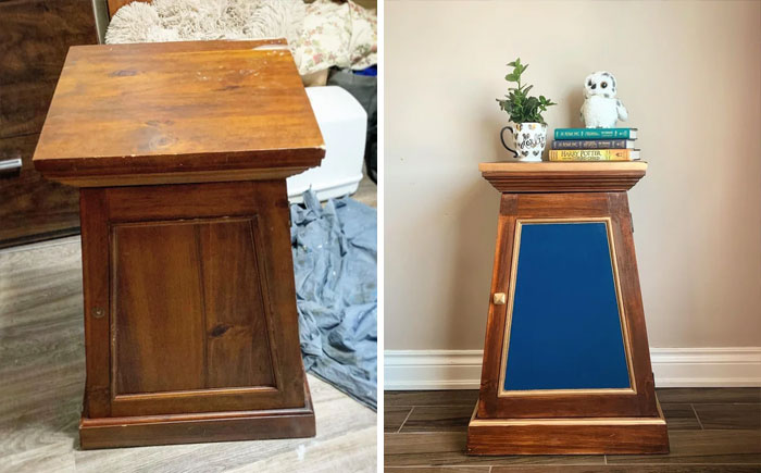 Couldn’t Leave This Adorable Cabinet On The Curb On Garbage Day. So It Came Home For A Makeover!