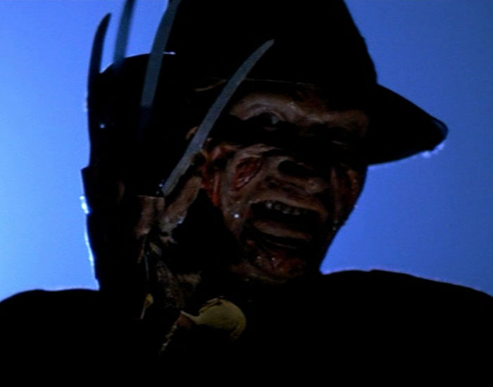 Freddy Krueger in a movie scene 