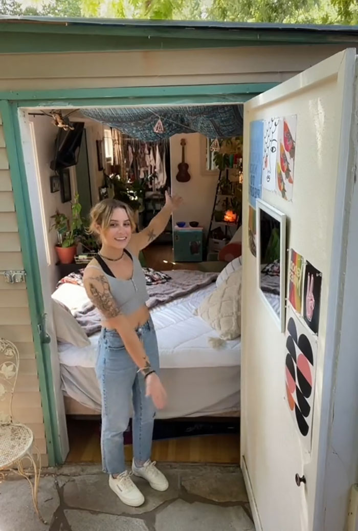 Woman Comes Up With Creative Idea To Save On Rent And Have Her Own Space, Goes Viral Woman Comes Up With Creative Idea To Save On Rent And Have Her Own Space, Goes Viral