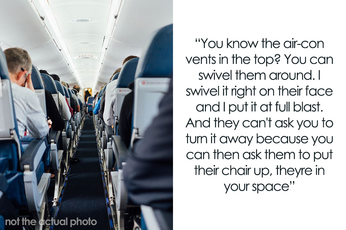 Plane Passenger Gets Tired Of Neighbors Invading Her Privacy By