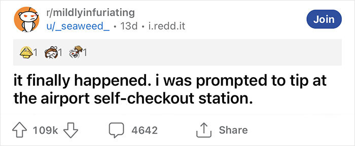 "The 'Don't Have To Interact With A Human' Fee": Tipping Option At Self-Checkout Sparks Outrage