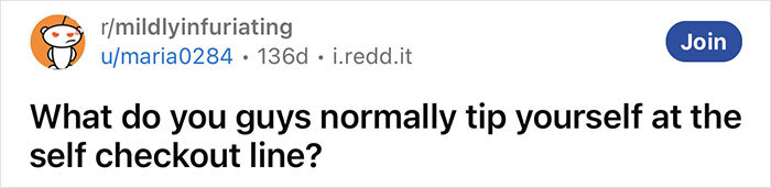 "The 'Don't Have To Interact With A Human' Fee": Tipping Option At Self-Checkout Sparks Outrage "The 'Don't Have To Interact With A Human' Fee": Tipping Option At Self-Checkout Sparks Outrage