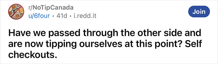 "The 'Don't Have To Interact With A Human' Fee": Tipping Option At Self-Checkout Sparks Outrage "The 'Don't Have To Interact With A Human' Fee": Tipping Option At Self-Checkout Sparks Outrage