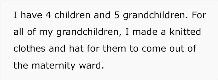 Mother Left ‘Lost’ And ‘Heartbroken’ When Daughter’s Newborn Is Dressed In A Designer Outfit Instead Of Her Handmade Set Mother Left ‘Lost’ And ‘Heartbroken’ When Daughter’s Newborn Is Dressed In A Designer Outfit Instead Of Her Handmade Set