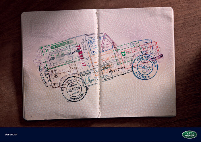 Land Rover - sello de pasaportes - 2011