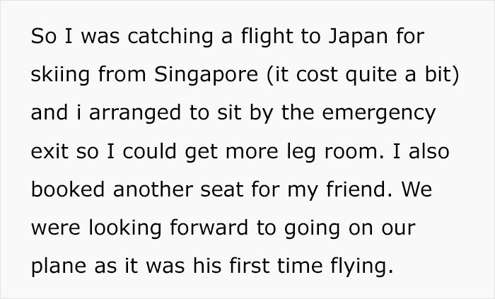Person Pre-Books An Exit Row Seat, Gets Outraged Discovering Some Entitled Couple Already Took It Person Pre-Books An Exit Row Seat, Gets Outraged Discovering Some Entitled Couple Already Took It