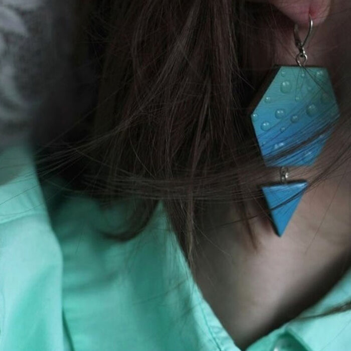 Handmade Wooden Earring