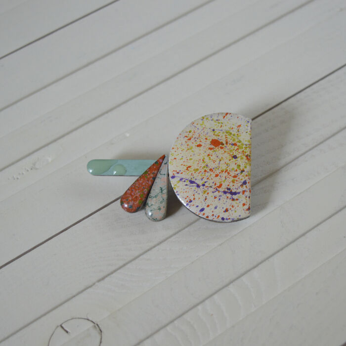 Handmade Wooden Brooch