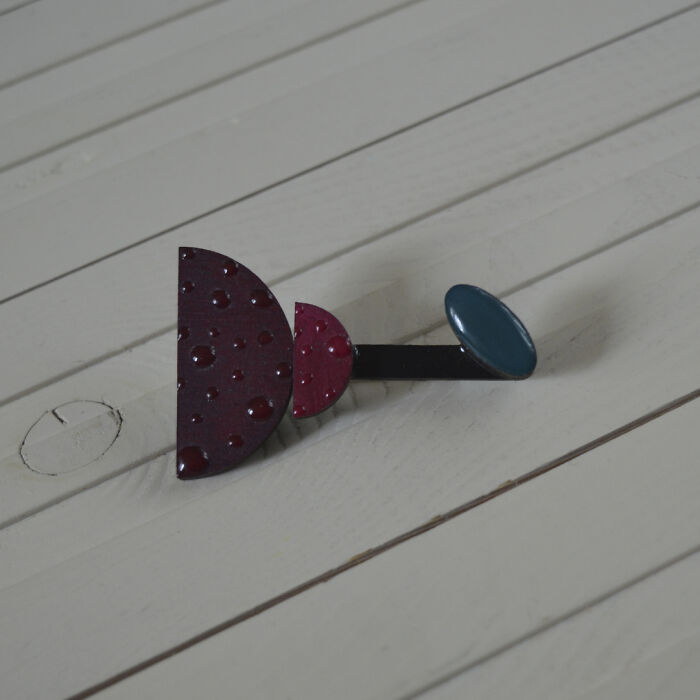 Handmade Wooden Brooch