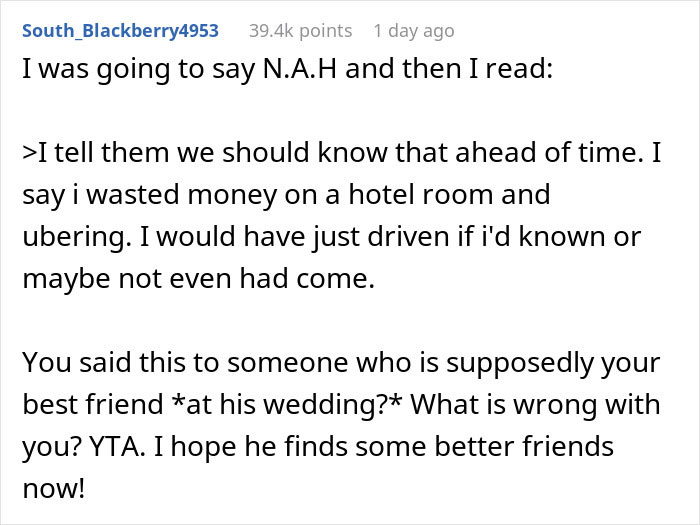"Am I The Jerk For Being Pissed There Was No Alcohol At A Wedding?" "Am I The Jerk For Being Pissed There Was No Alcohol At A Wedding?"