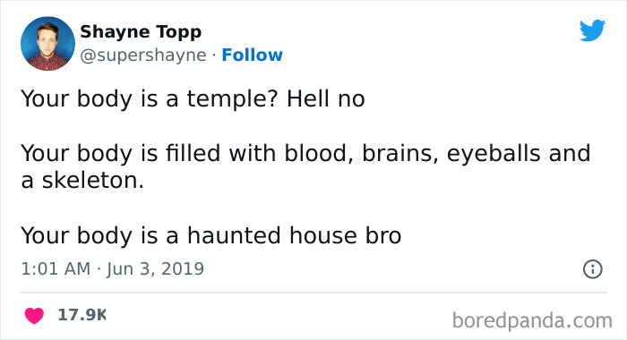 your body is a haunted house twitter meme