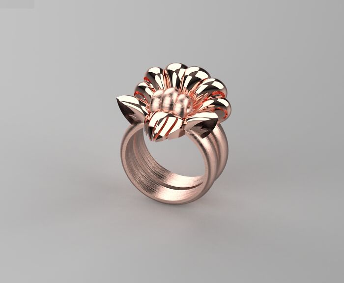 Vulpix Inspired Ring Set