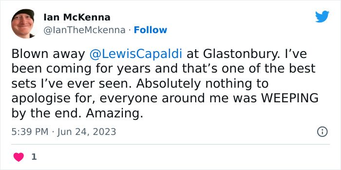 Lewis Capaldi Apologizes To Fans As He Battles Tics During The Show, And The Crowd’s Response Is Amazing
