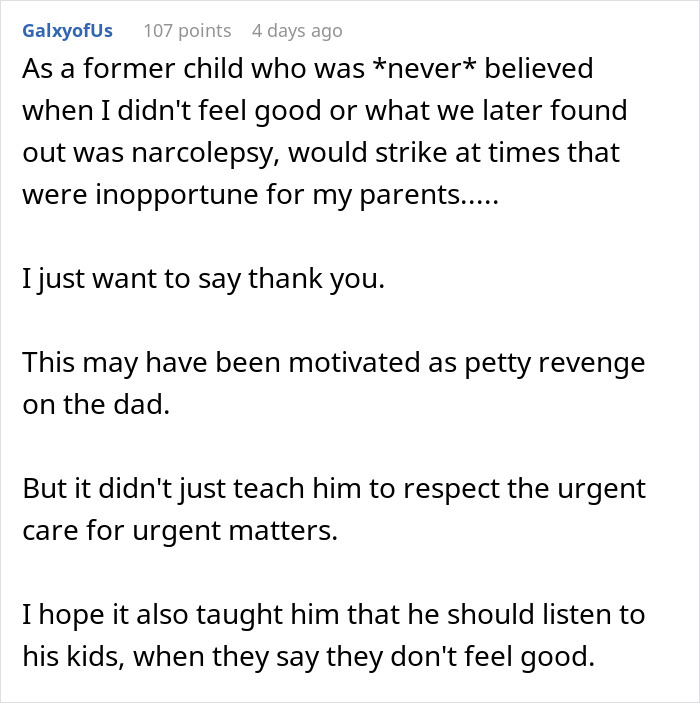 Dad Thinks He's Being Smart By Taking His Daughters To Emergency Care To Prove They're Faking Their Symptoms, Regrets It Dad Thinks He's Being Smart By Taking His Daughters To Emergency Care To Prove They're Faking Their Symptoms, Regrets It