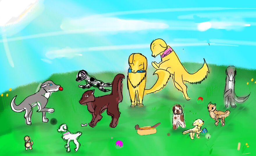 I Drew As Many Dogs As I Could Think Of In 30 Seconds.