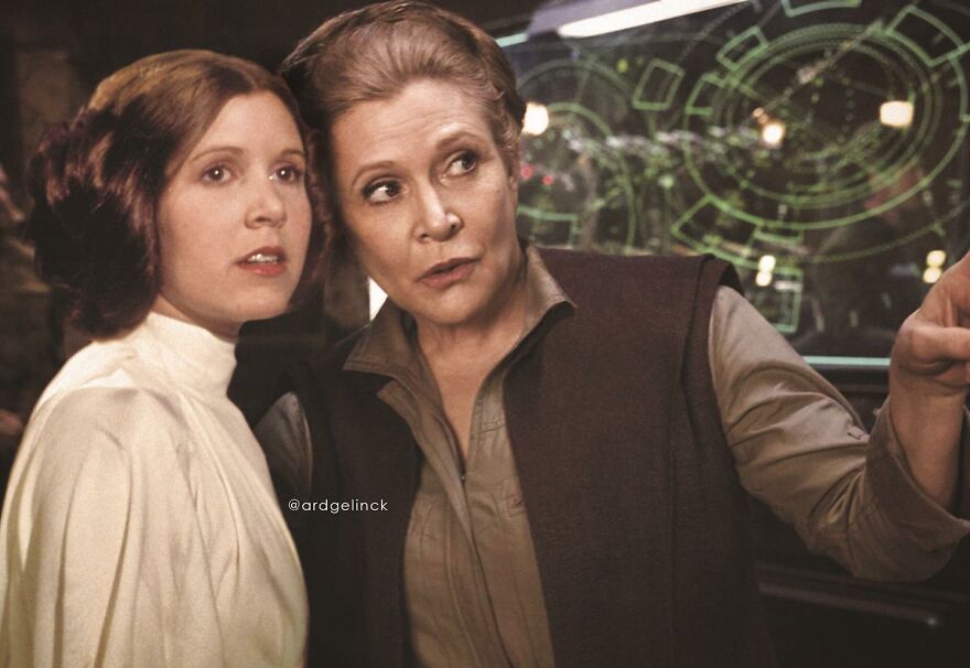 Carrie Fisher And Princess Leia