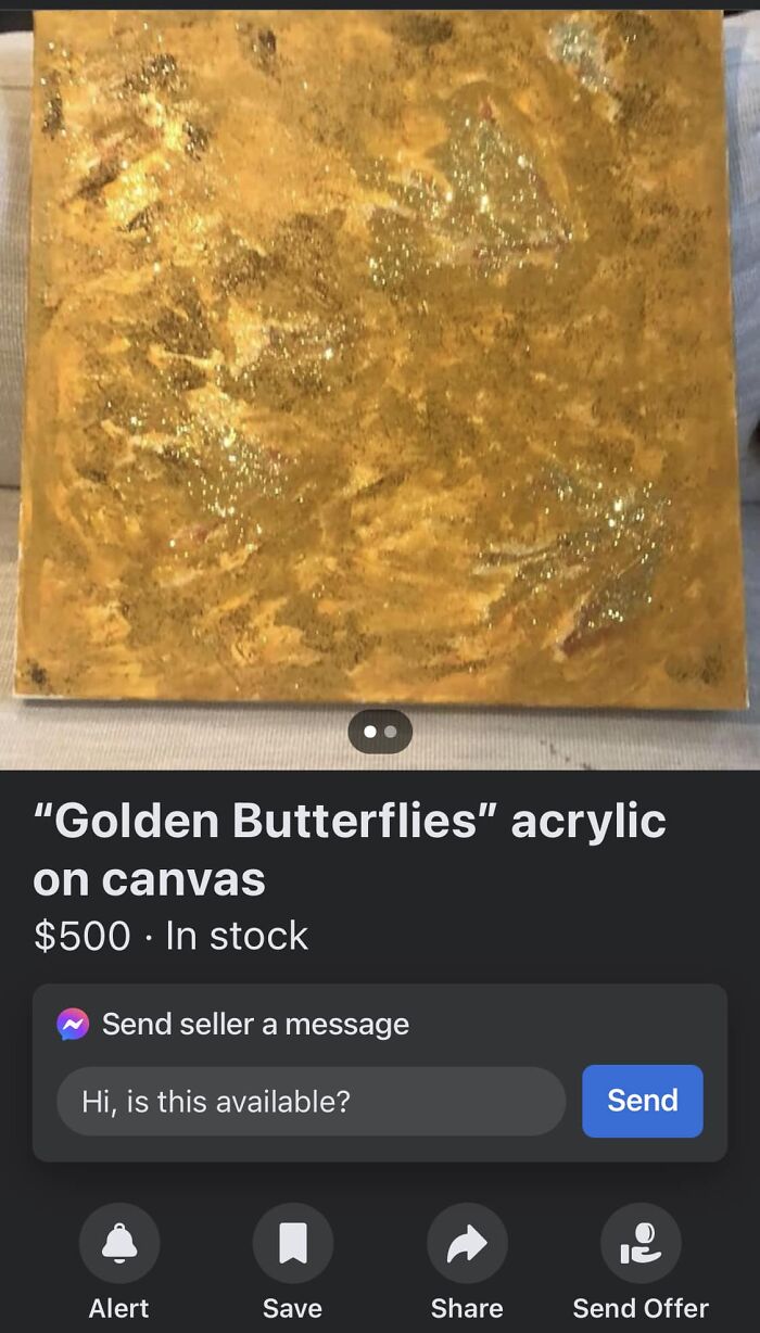 Fb Marketplace Find By An “Emerging Local Artist”