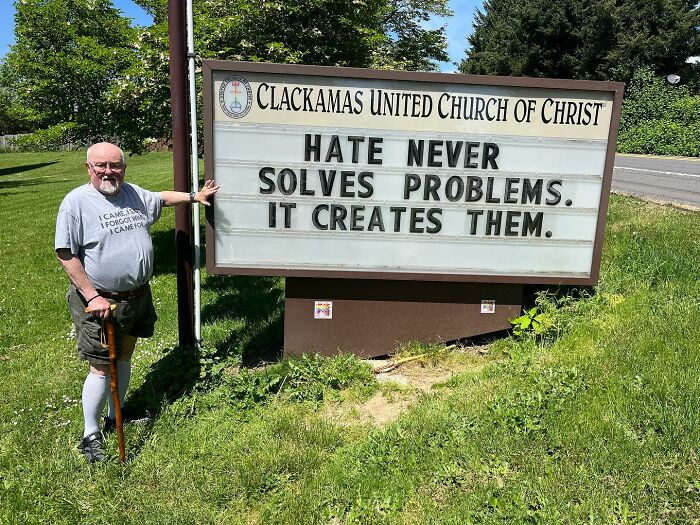 Darryl Wants To Let Everyone Know That Hate Never Solves Problems. It Creates Them. Thank You Darryl!