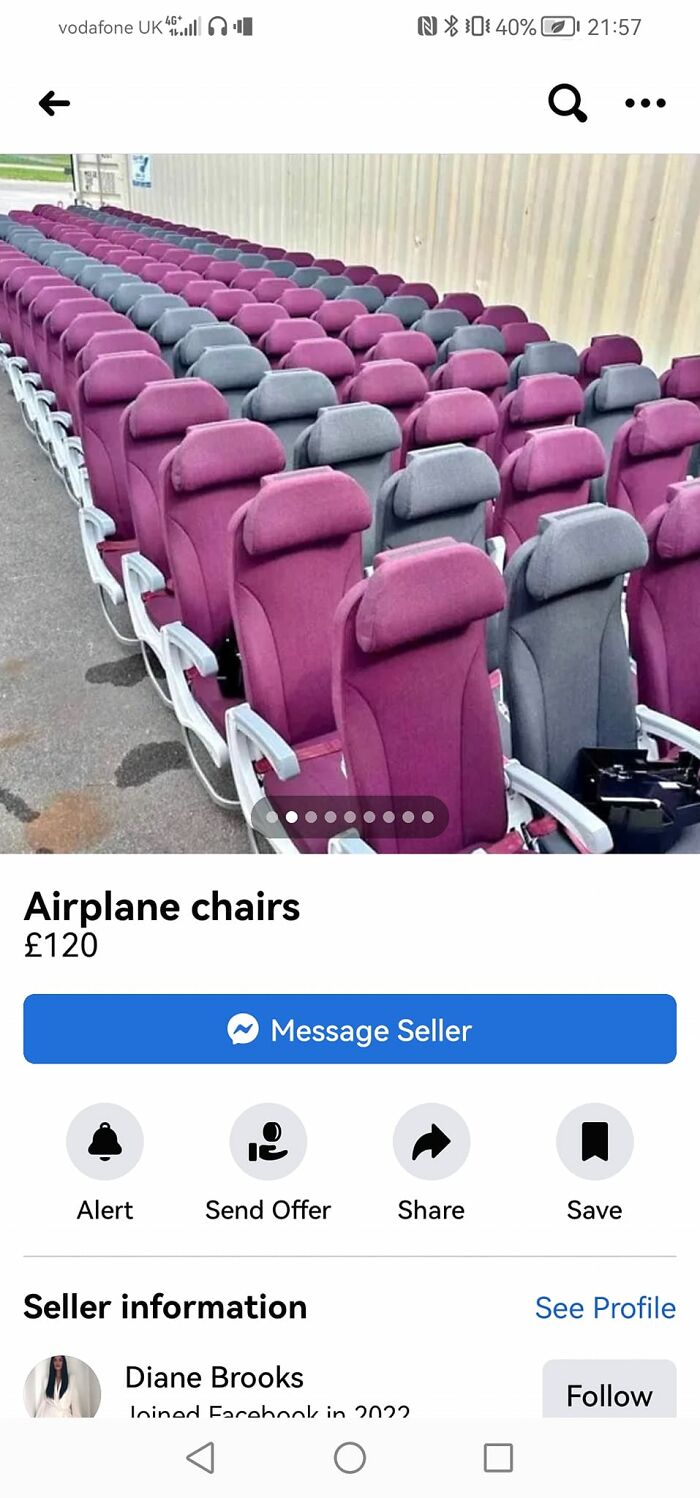 Not The Plane.... Just The Seats