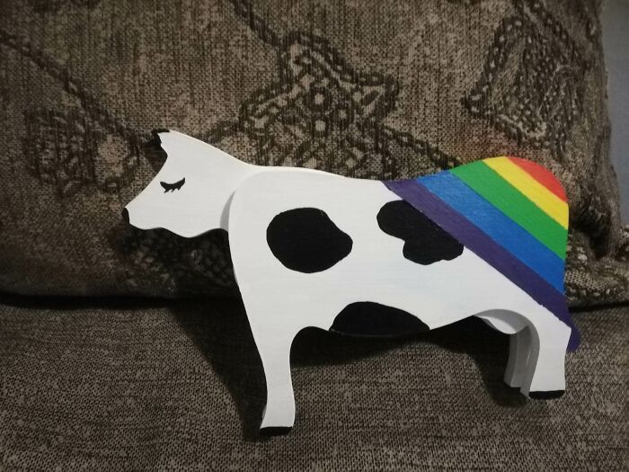 Just A Little Something I Painted For A Friend Who Loves Cows