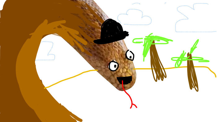 I Should Probably Go To Bed… But Not Before Deciding That Snek Is A Dinosaur With A Hat