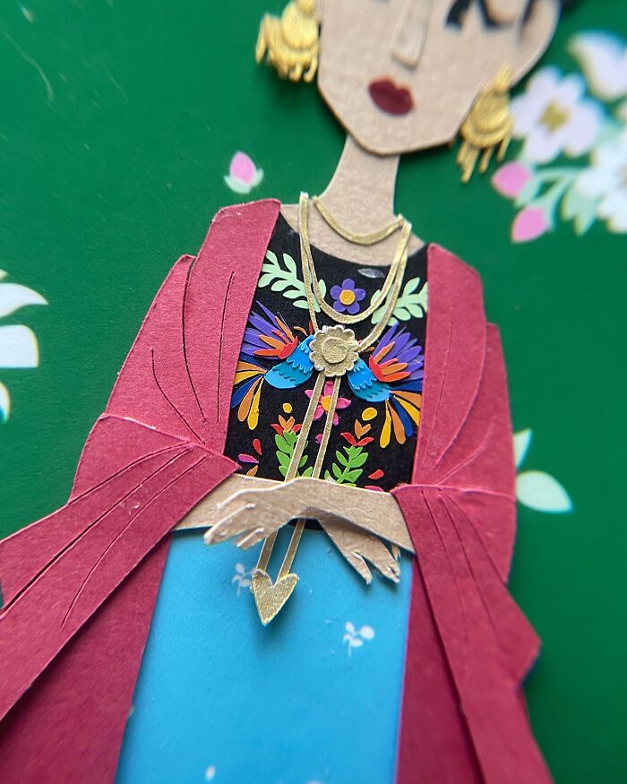 I've Been Making Frida Kahlo Out Of Paper Since 2015, And Here Is My Artistic Progression I've Been Making Frida Kahlo Out Of Paper Since 2015, And Here Is My Artistic Progression