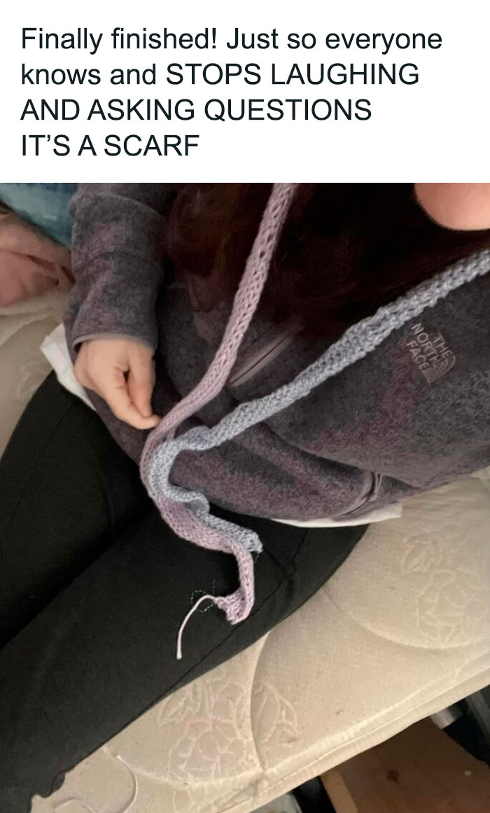 Posted In A Loom Knitting Group. This Is Not Op’s First Project And She Is A Fully Capable Adult