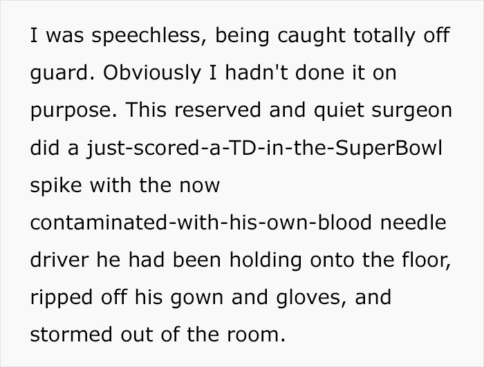 Medical Assistant Accidentally Cuts Heart Surgeon During Surgery, Who Leaves Abruptly, Dodges The Bullet When He Returns Minutes Later Medical Assistant Accidentally Cuts Heart Surgeon During Surgery, Who Leaves Abruptly, Dodges The Bullet When He Returns Minutes Later