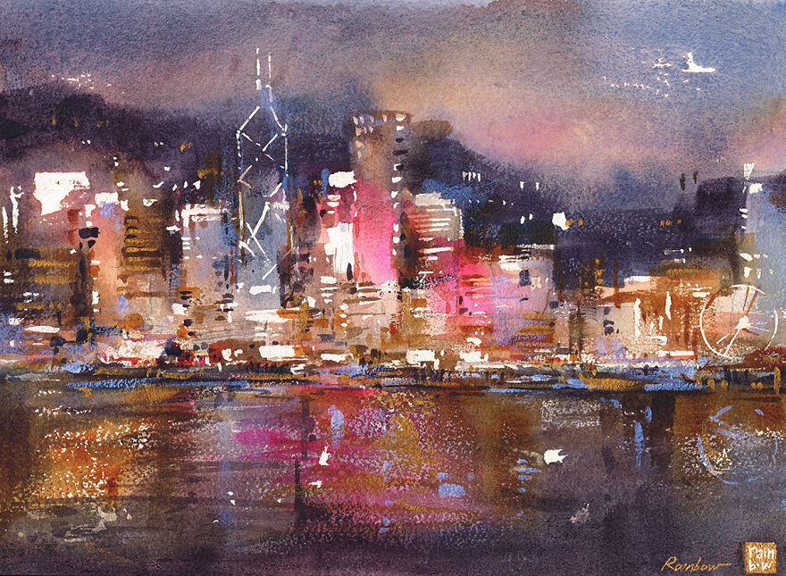 I Am A Watercolor Artist Who Created 5 Cityscapes, Here Is My Painting Process I Am A Watercolor Artist Who Created 5 Cityscapes, Here Is My Painting Process