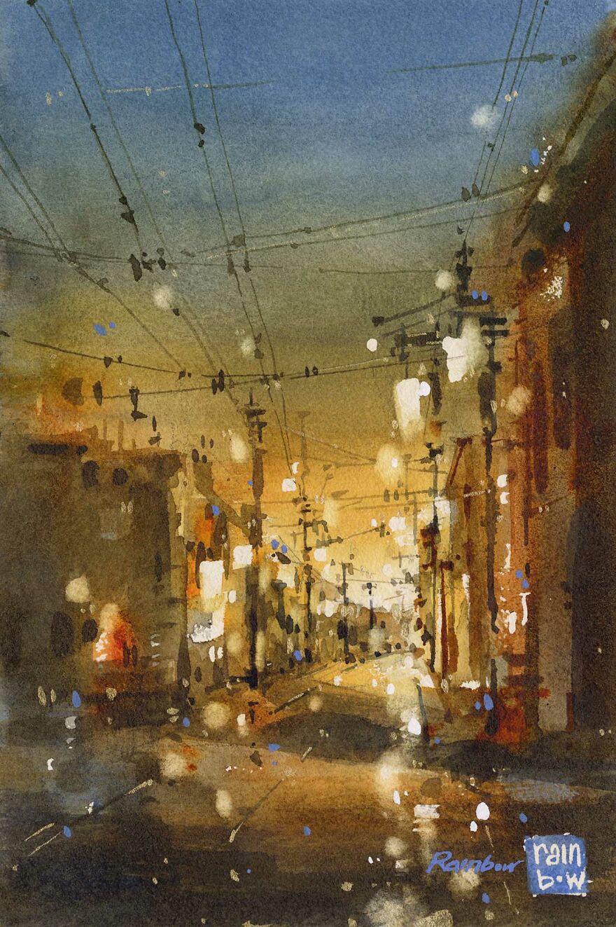 I Am A Watercolor Artist Who Created 5 Cityscapes, Here Is My Painting Process I Am A Watercolor Artist Who Created 5 Cityscapes, Here Is My Painting Process