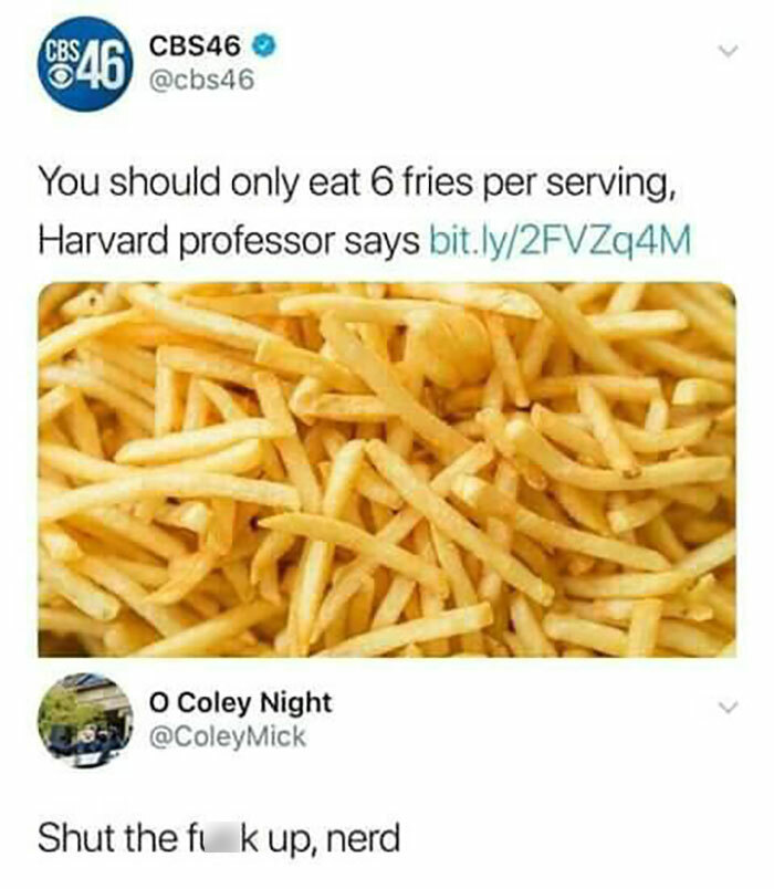 6 Fries Per Serving