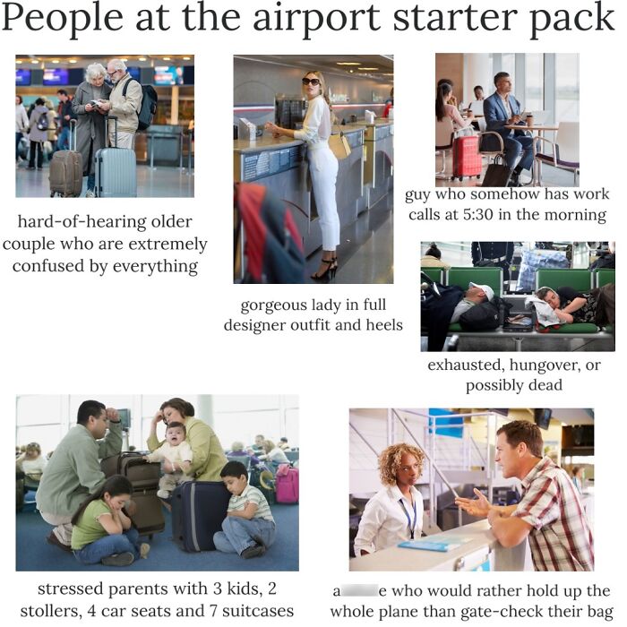 People At The Airport Starter Pack
