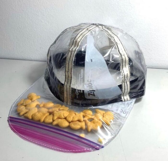 This Ziploc Bag Cap
