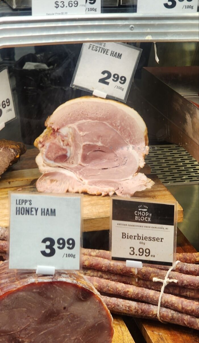 I Saw A Ham That Looked Like A Cross Section Of A Human Head