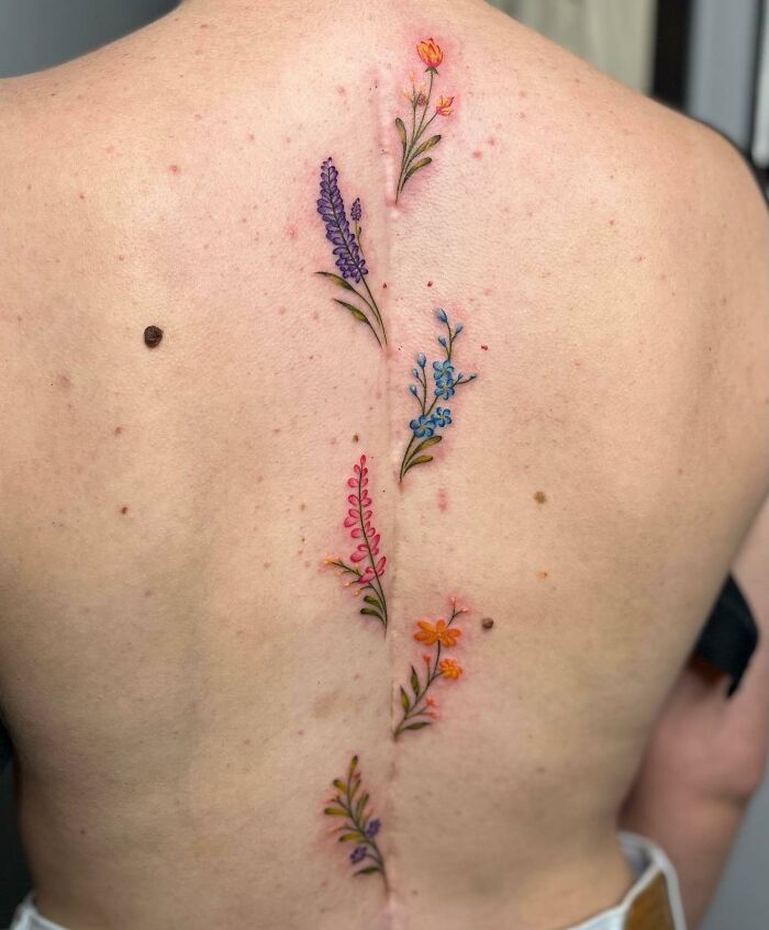 95 Spine Tattoos Worth Sitting Through Painful Sessions | Bored Panda