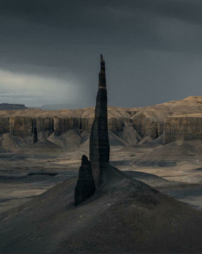 This Dark Obelisk In The Desert
